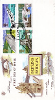 GB FDC 1968 PONTS BRITANNIQUES - 1952-71 Ediciones Pre-Decimales