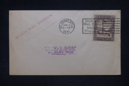 TERRE NEUVE - Enveloppe FDC En 1931 - Chiens De Traîneau - L 148867 - 1908-1947