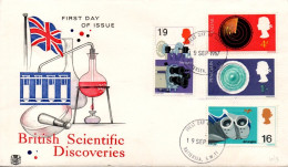 GB FDC 1967 DECOUVERTES SCIENTIFIQUES BRITANNIQUES - 1952-71 Ediciones Pre-Decimales