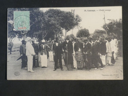 AE43 GABON AEF   BELLE CARTE 1901  CHEFS A LOANGO +A ASNIERES FRANCE   + AFF. INTERESSANT+++ - Briefe U. Dokumente