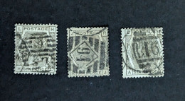 Grande Bretagne Oblitéré N YT 52 Pl 13-14-16 - Used Stamps