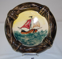 C160 Assiette Souvenir - Bredene - Faiencerie Becquet - Quaregnon - Bateau - Béquet (BEL)