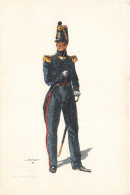 FOLKLORE - Costumes Militaires Belges - Génie - Officier - Carte Postale Ancienne - Trachten