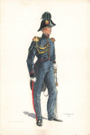 FOLKLORE - Costumes Militaires Belges - Génie - Officier - Carte Postale Ancienne - Trachten