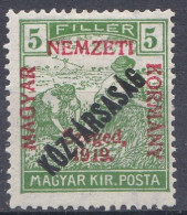 Hongrie Szeged 1919 N° 27 Mi 29 * Semeurs Koztarsasag  (J21) - Szeged