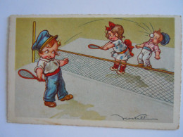 Illustration V. Castelli Enfants Tennis Kinderen Edit Degami 972 Circulée 1935 Oostende - Castelli