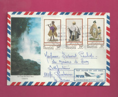 Lettre De 1984 Pour La France - YT N° 216 à 218 - Storia Postale