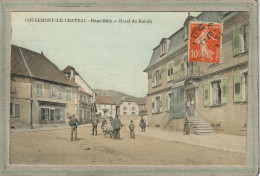 CPA - ROUGEMONT-le-CHATEAU (90) - Aspect Du Quartier De L'Hôtel Du Raisin En 1913 - Carte Colorisée - Rougemont-le-Château