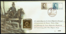 MEDAILLE - BELGIQUE - BELGÏE - 150 E Anniv. Premier Timbre Belge - 150e Verjaardag Erste Belgische Postzegel - YEAR 1999 - Otros & Sin Clasificación