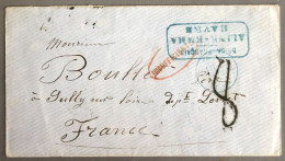 France, Entrée BRIT. Calais Sur Enveloppe De Rio De Janeiro, Brésil + Griffe INSUFICIENT - (B3977) - Entry Postmarks