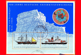 GERMANIA - Usato - Rep. Federale - 2001 - 100 Anni Di Ricerche Nell'antartico - Antarktisforschung - Gauss - Polarstern - 2001-2010