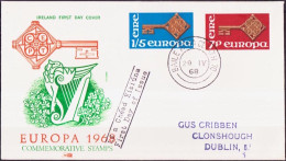 Irlande - Ireland - Irland FDC1 1968 Y&T N°203 à 204 - Michel N°202 à 203 - EUROPA - FDC