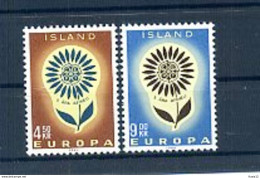 A25204)Island 385 - 386**, Cept - Unused Stamps