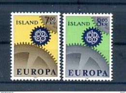 A25212)Island 409 - 410**, Cept - Unused Stamps