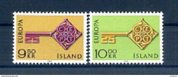 A25213)Island 417 - 418**, Cept - Unused Stamps