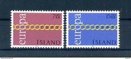 A25218)Island 451 - 452**, Cept - Unused Stamps