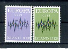 A25220)Island 461 - 462**, Cept - Unused Stamps