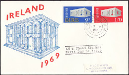 Irlande - Ireland - Irland FDC6 1969 Y&T N°232 à 233 - Michel N°230 à 231 - EUROPA - FDC