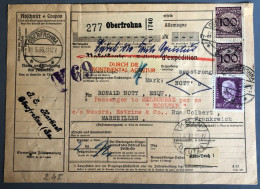 Allemagne, Divers Sur Bulletin D'expédition D'Oberfrohna 31.5.1933 - (B4102) - Brieven En Documenten