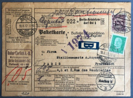 Allemagne, Divers Sur Bulletin D'expédition De Berlin 18.2.1932 - (B4104) - Covers & Documents