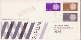 Irlande - Ireland - Irland FDC4 1970 Y&T N°241 à 243 - Michel N°239 à 241 - EUROPA - FDC