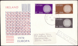 Irlande - Ireland - Irland FDC5 1970 Y&T N°241 à 243 - Michel N°239 à 241 - EUROPA - FDC