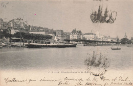 FRANCE - Evian Les Bains - Le Quai - Helvetie - Bateau - Carte Postale Ancienne - Evian-les-Bains