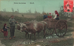 METIERS - Retour Des Champs - E.L.D - Colorisé - Carte Postale Ancienne - Bauern