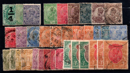 India Inglesa Nº 73A, 76/80, 81A/2, 84/92. Año 1909/26 - 1902-11 Roi Edouard VII