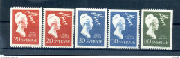 A25668)Schweden 443 - 445 C + D** - Unused Stamps