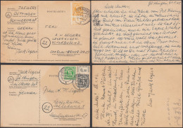 Allemagne 1945 - (Bizone) - Lot De 2 Cartes Postales De Prisonniers Avec Timbres Avec Inscriptions.....(EB) DC-12291 - Correos De Prisioneros De Guerra