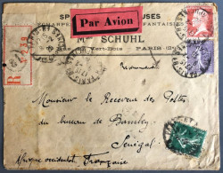 France, Divers Sur Enveloppe De Paris 9.2.1926 Pour Bombey, Sénégal (A.O.F), Voir Verso - (B4119) - 1921-1960: Modern Period