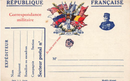 MILITARIA - République Française - Correspondance Militaire - Colorisé - Carte Postale Ancienne - Sonstige & Ohne Zuordnung