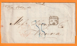 1859 - Folded Letter From LONDON To WIEN,VIENNA - Via OOSTENDE, Ostende And AACHEN, Aix La Chapelle - Postmark Collection