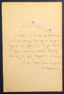 ● Louis Aimé MARTIN Proche De Bernardin De Saint Pierre - Né à Lyon - Billet Lettre Autographe - Ecrivains