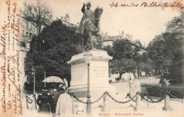 SUISSE - Genève - Monument Dufour - Animé - Dos Non Divisé - Carte Postale Ancienne - Genève