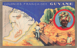 FRANCE - Guyane - Colonies Françaises - Océan Atlantique - Carte - Chasseurs D'or - Carte Postale Ancienne - Otros & Sin Clasificación