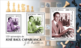 Guinea Bissau 2023 José Raúl Capablanca. (350) OFFICIAL ISSUE - Echecs