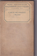 TULLE Et Sa Région - MAISON ANDRIVEAU-GOUJON - Henri BARRÈRE Carte Géologique Ancienne Colorisée Sur Toile - Topographische Kaarten