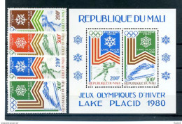 A20512)Olympia 80: Mali 749 - 752** + Bl 12** - Hiver 1980: Lake Placid