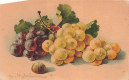 ARTS - Tableau - Nature Morte - Grapes De Raisins - Jounok - Carte Postale - Paintings