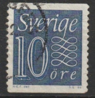 MiNr. 430 A Schweden    1957, 1. Juni/1962, 3. Sept. Freimarken: Ziffernzeichnung, Hintergrund Waagerecht Und Senkre - Gebruikt