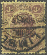 Nyasaland. 1921-33 KGV. 3d Used. Mult Script CA W/M SG 105 - Nyasaland (1907-1953)