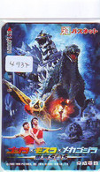 Télécarte Japon  * CINEMA * GODZILLA  (4937) MOVIE * JAPAN Phonecard * Kino - Cinema