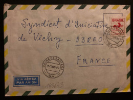 LETTRE Par Avion Pour La FRANCE TP TARIFA POSTAL INTERNACIONAL OBL.20 NOV 90 FEIRA DE SANTANA - Covers & Documents