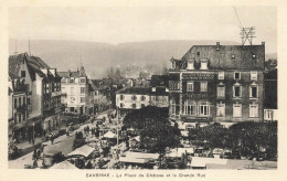 Saverne * La Place Du Château Et La Grande Rue * Marché Foire - Saverne