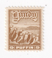 #15 Great Britain Lundy Island Puffin Stamp 1930 First Definitives 9p Retirment Sale Price Slashed! - Local Issues