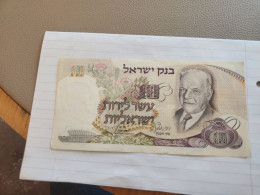 Israel-10 LIROT-HAIM NACHMAN BIALIK-(1968)-(BLACK NUMBER)-(250)-(44006209-ב/1)-U.N.C-BANK NOTE - Israel