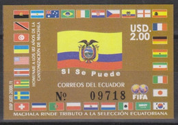 Soccer World Cup 2006 - ECUADOR - S/S Imp. MNH - 2006 – Germania