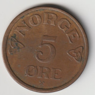 NORGE 1955: 5 Öre, KM 400 - Norway